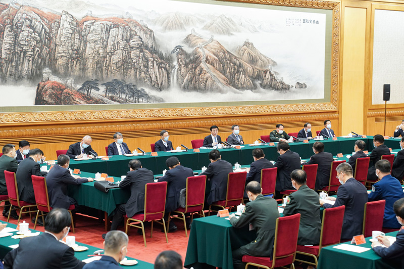 7月13日，中国共产党成立100周年庆祝活动总结会议在北京举行。中共中央政治局常委王沪宁出席总结会议并讲话。
